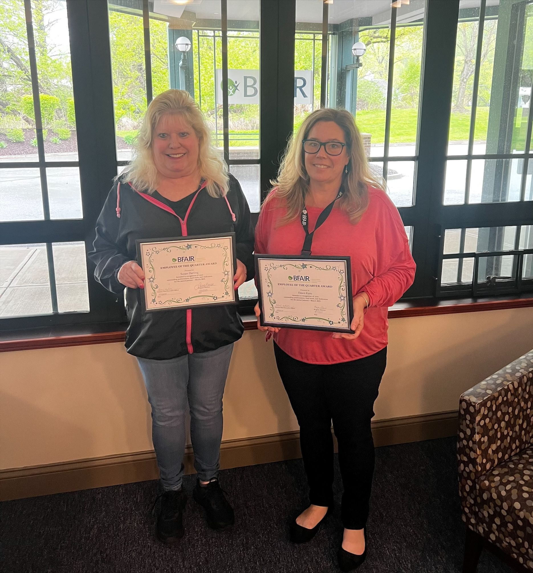 Sue Darling (left) & Dawn Karo (right)