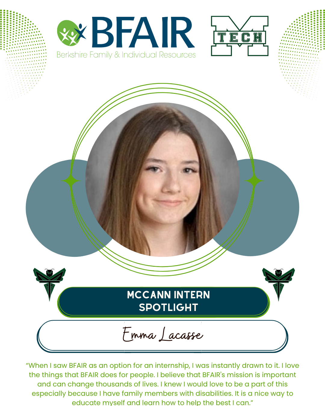 BFAIR Intern: Emma Lacasse