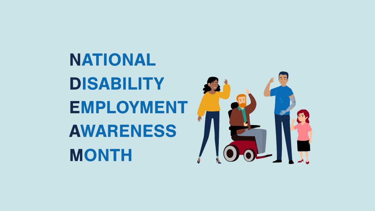 National Disability Employment Awareness Month graphic