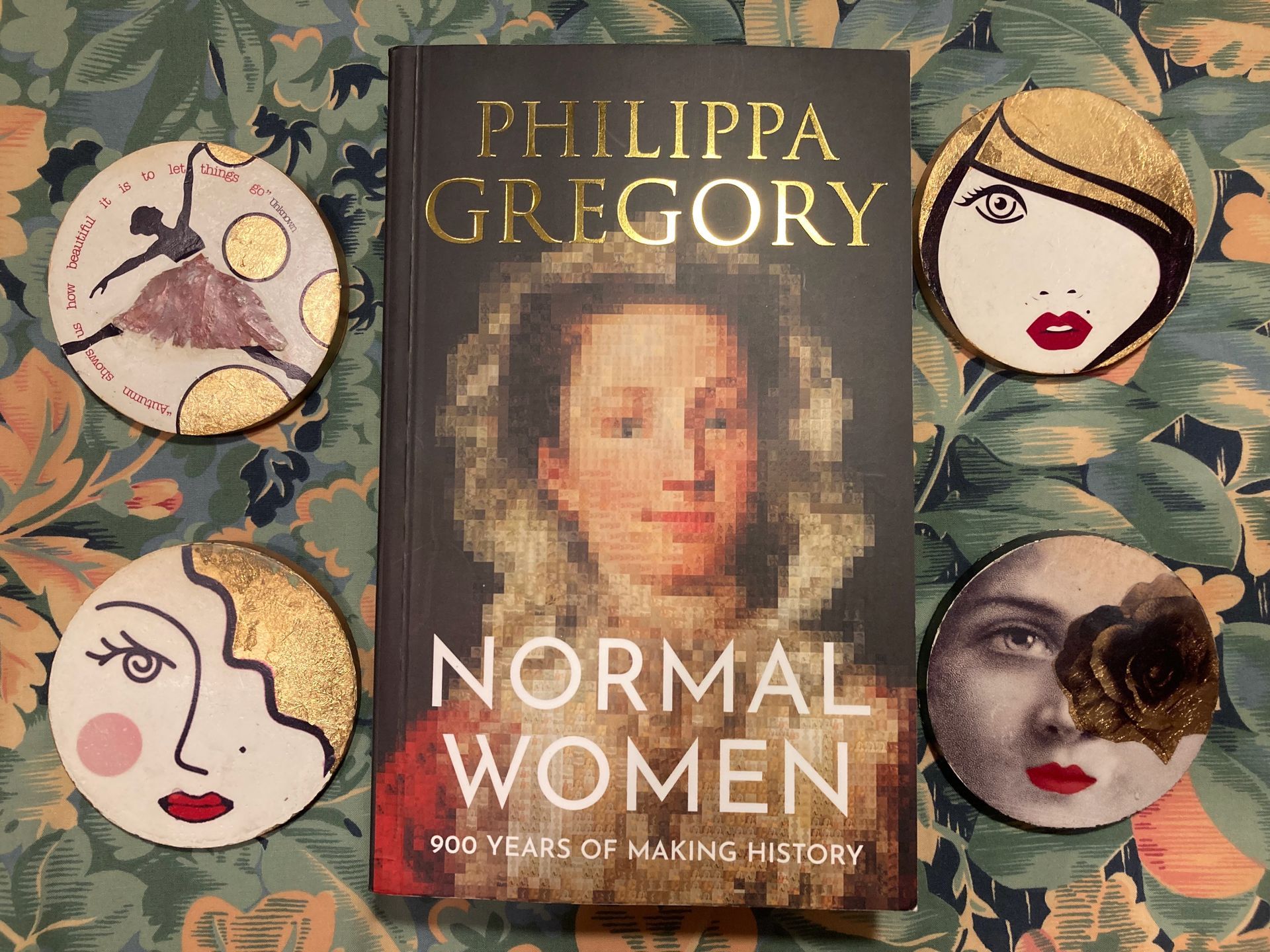 Book cover showing a pixelated image of an 18th century white woman.