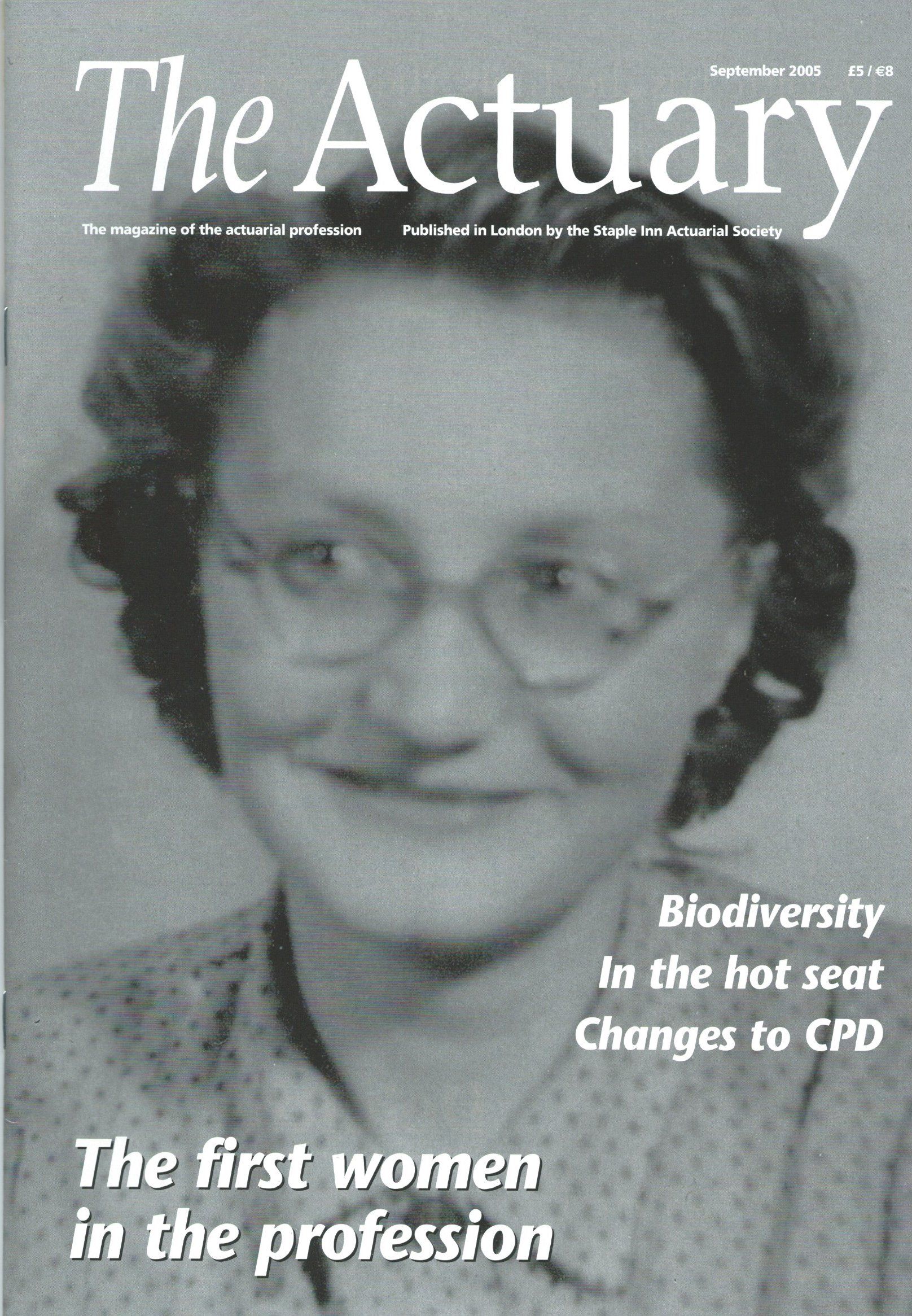 Calculating women: the first women actuaries