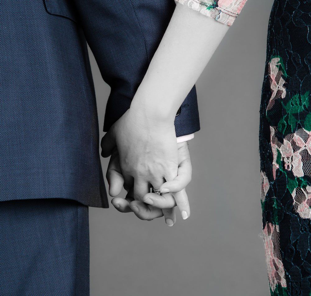 couple holding their hands