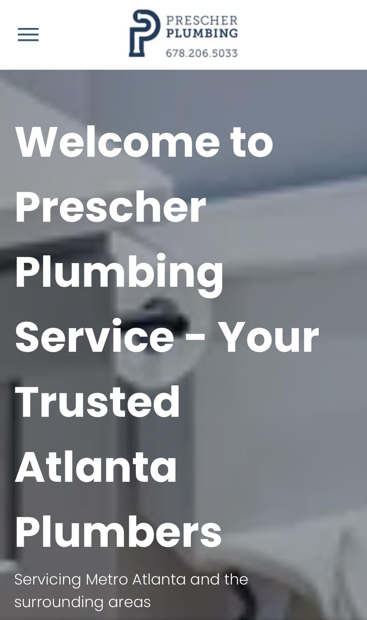 Prescher Plumbing Service Cell Phone Screen Shot