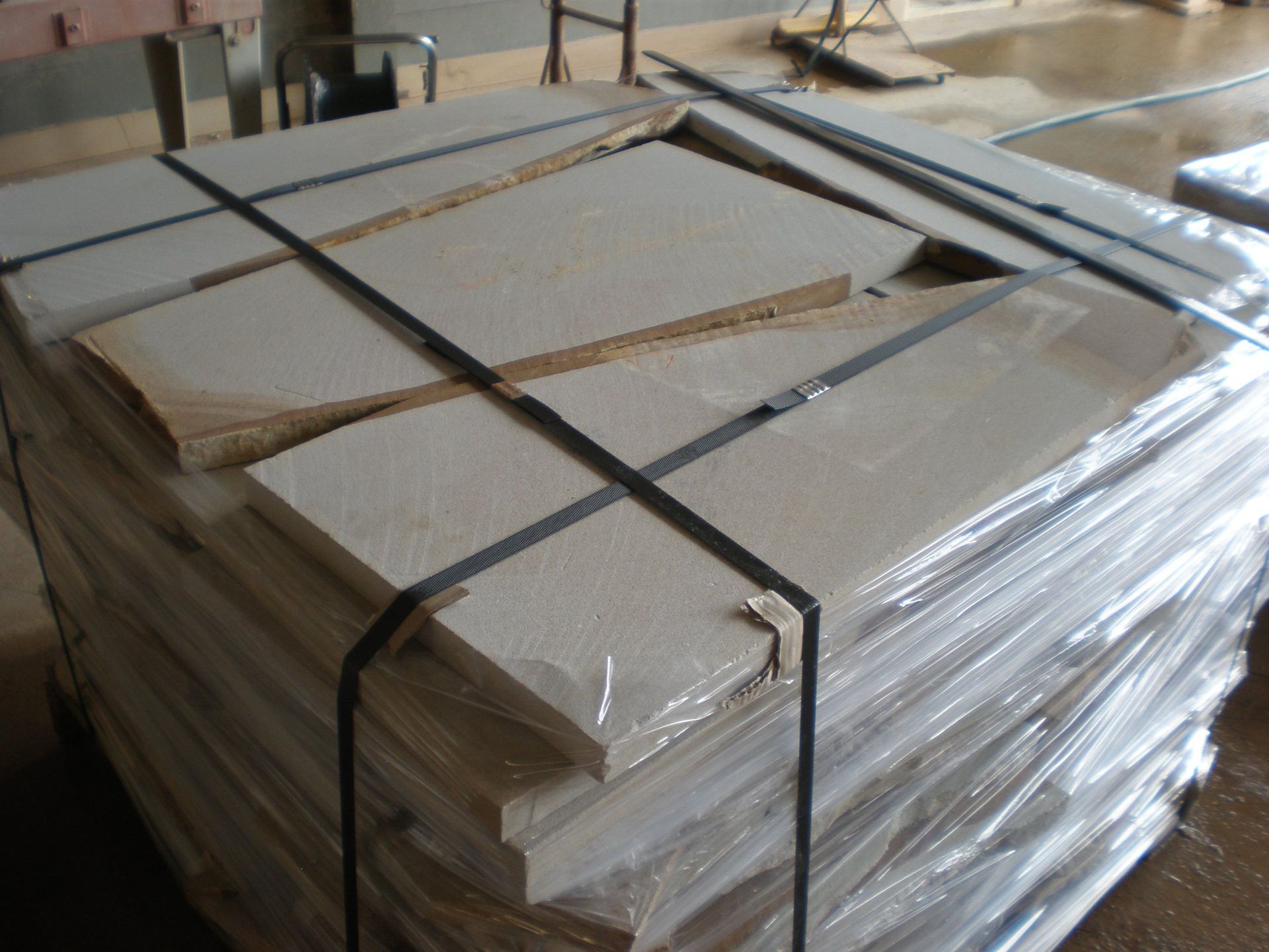 Pallet of Light-colored Stone Tiles — Australian Sandstone Products In Helidon, QLD