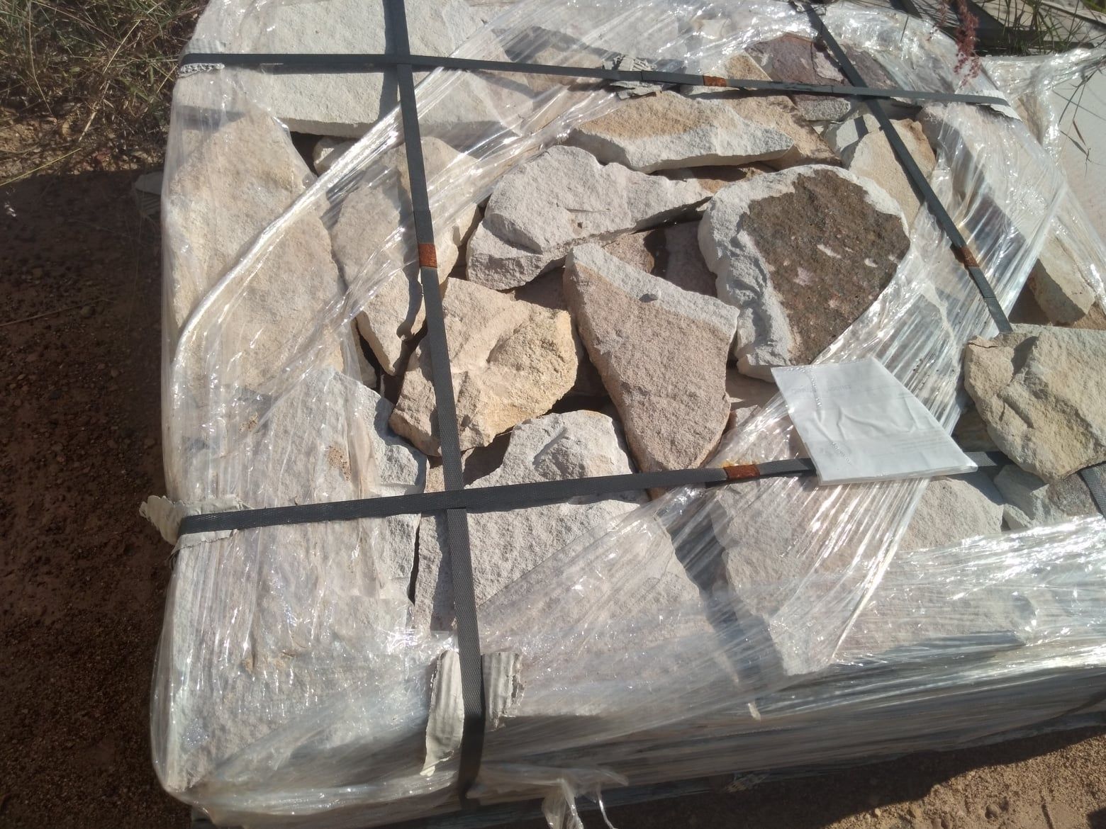 Bundle of Light-colored, Irregularly Shaped Stones — Australian Sandstone Products In Gatton, QLD