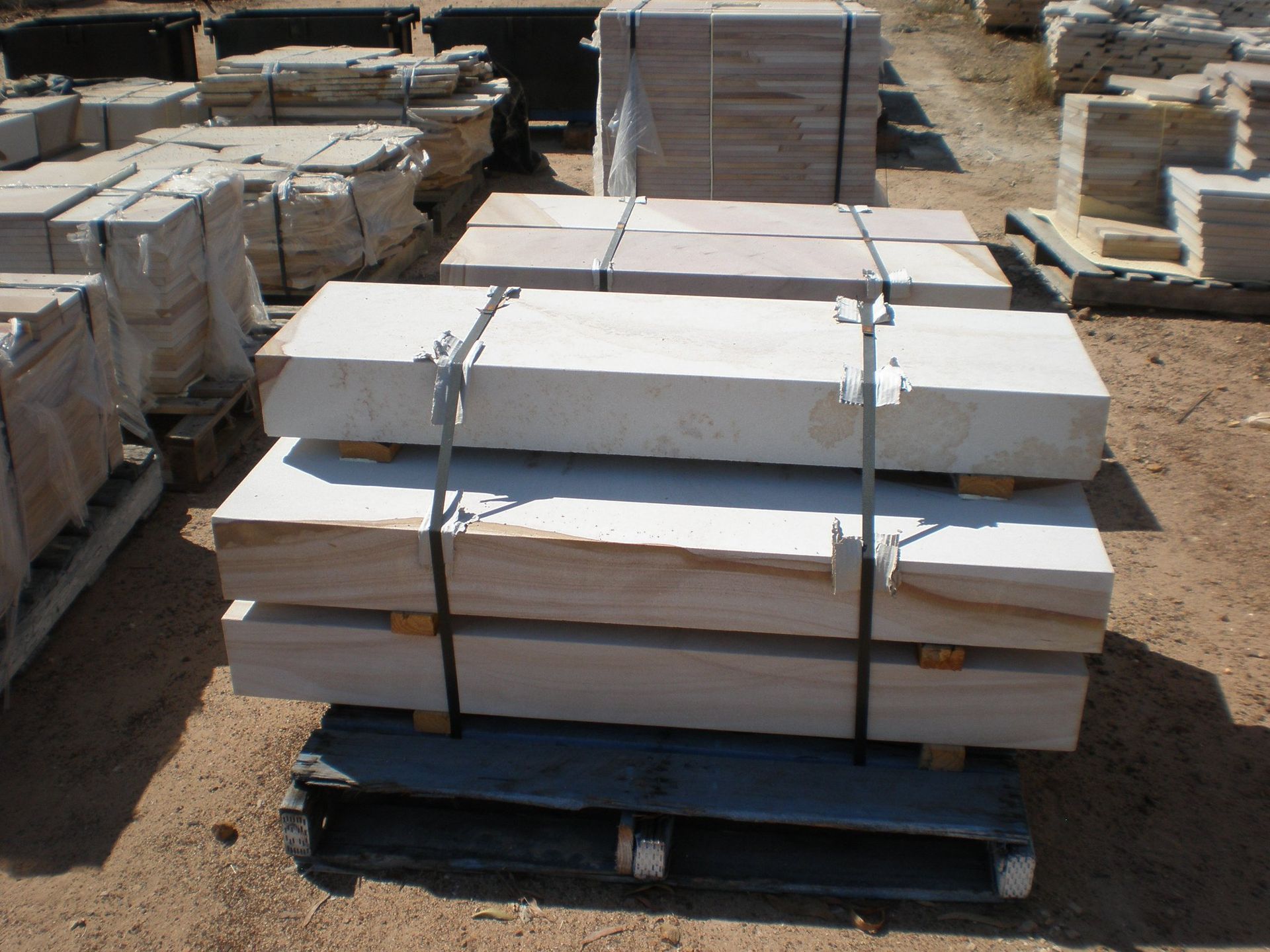 Pallet of Light-colored Stone Blocks — Australian Sandstone Products In Helidon, QLD
