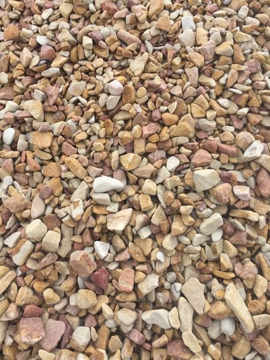 Pile of Tan, Cream, and Pink Decorative Gravel — Australian Sandstone Products In Noosa, QLD