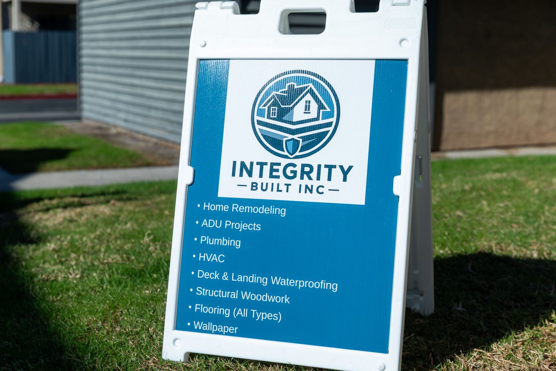 A-frame sign advertising