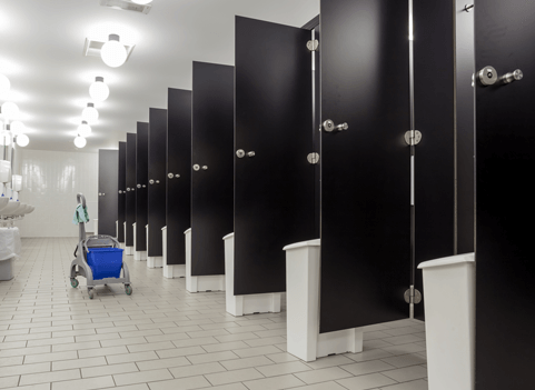Toilet Partitions — Public Restroom