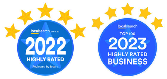 Localsearch 2022 and 2023 Top 100 Highly Rated Business