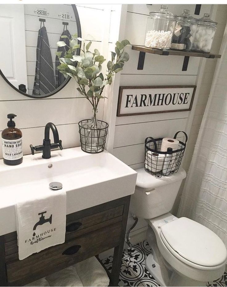 half-bathroom-remodeling-ideas-farmhouse-style-white-shiplap-black-accents
