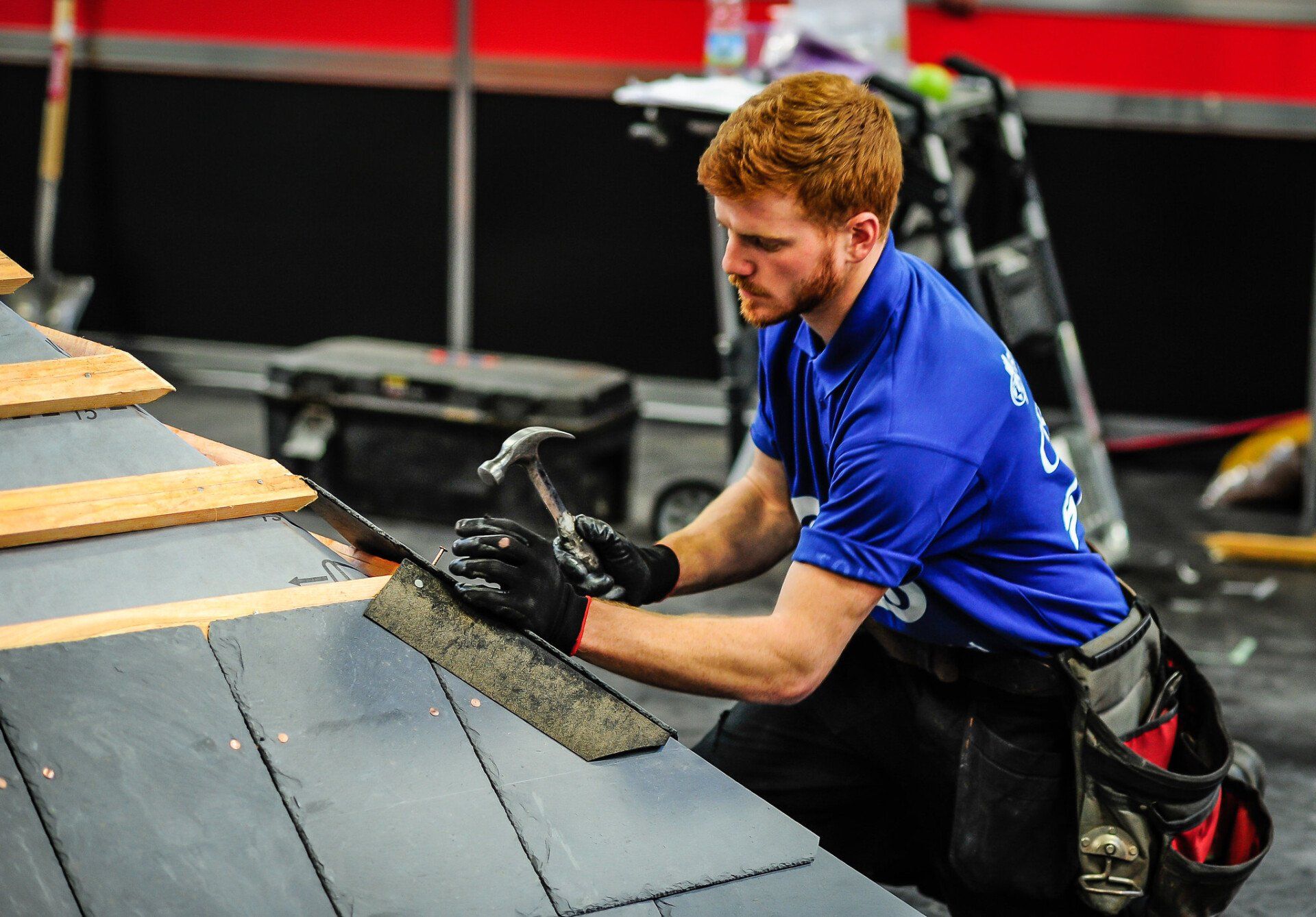 Slate roof construction
