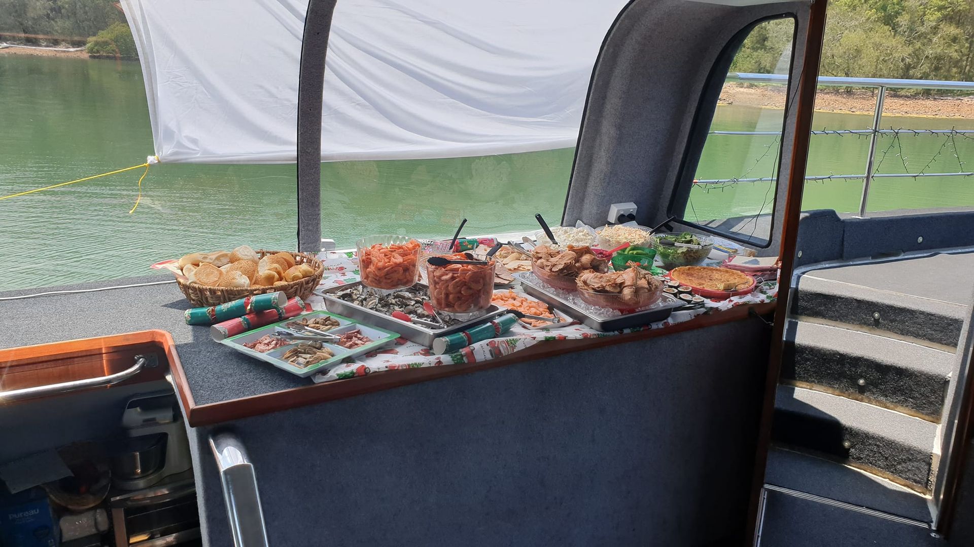 Buffet on A Boat with A Variety of Food — YKnot Cruises in Newcastle, NSW