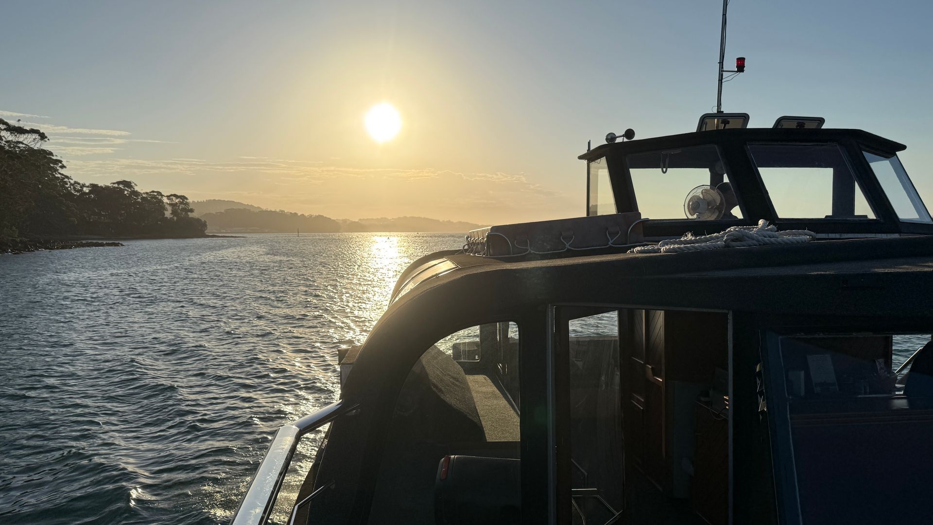 Boat on Water, View of A Bay with Other Boats, Blue Sky with Clouds — YKnot Cruises in Newcastle, NSW