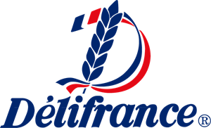 Logo for Délifrance, featuring a stylized