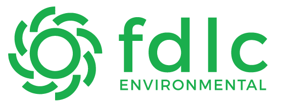 Green FDLC Environmental logo with a stylized circular design.