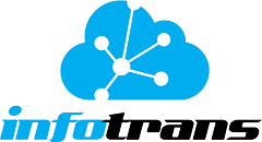 Blue cloud icon with a network of white dots connected by lines, above the word