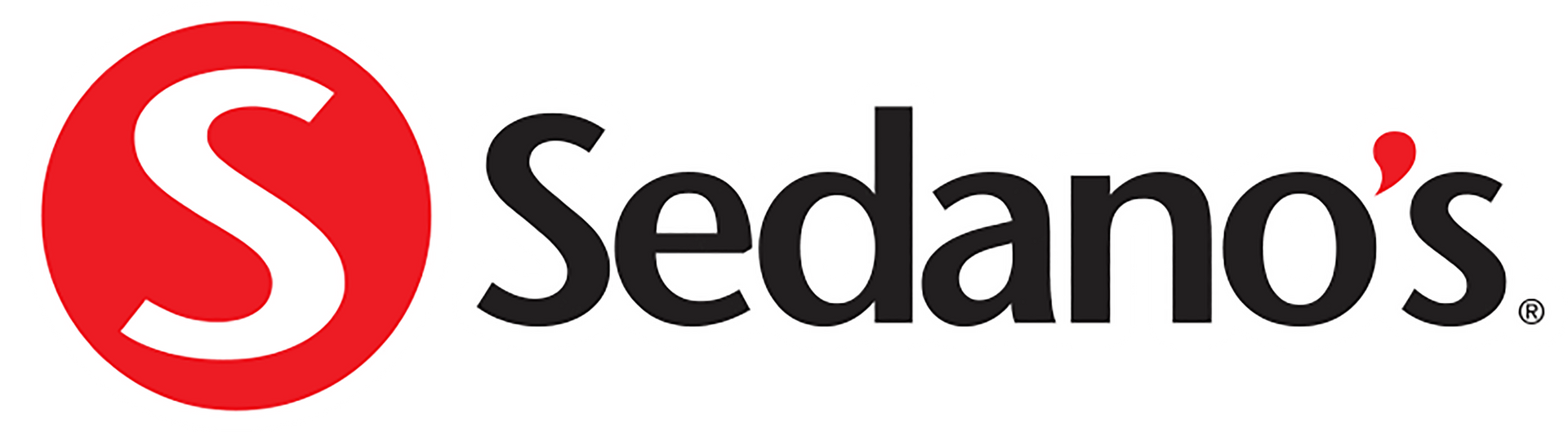 Logo for Sedano's, a grocery store, featuring a white