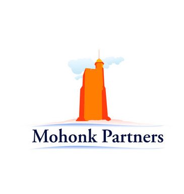 Logo for Mohonk Partners featuring an orange building with a spire, a light blue cloud, and the company name in dark blue.