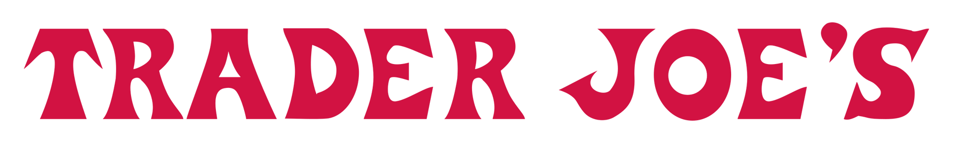 Trader Joe's logo in red, with a stylized font.