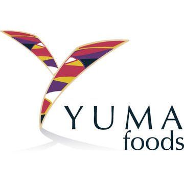 Logo for Yuma Foods. Features a stylized 