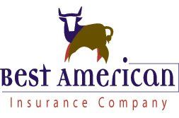 Logo for Best American Insurance Company: bull icon above text 