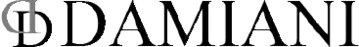 DAMIANI logo. A stylized 'D' and 'A' form the brand's name.