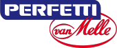 Logo for Perfetti Van Melle, a food company. The name
