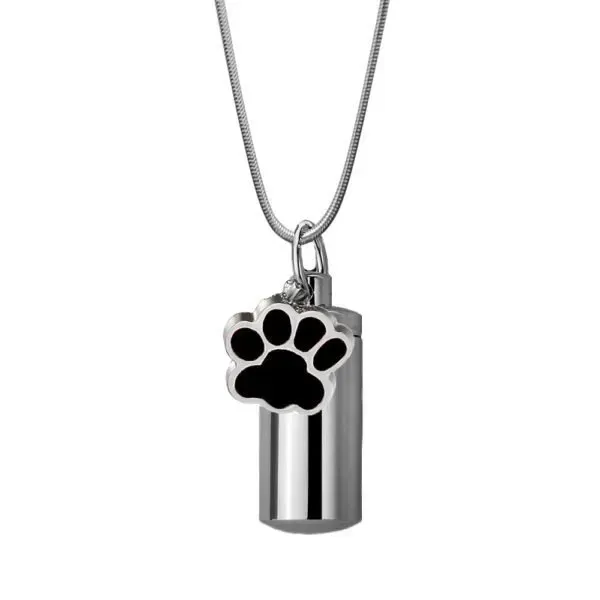Cylinder w/ Paw Print Charm | Fort Collins, CO | Precious Memories Pet Cemetery and Crematory