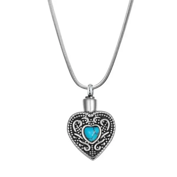 Turquoise Heart | Fort Collins, CO | Precious Memories Pet Cemetery and Crematory