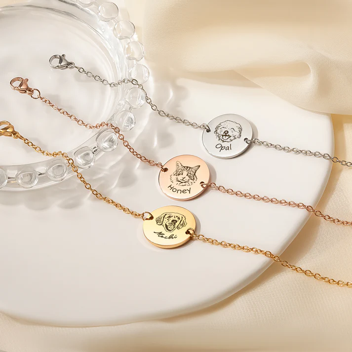 Pet Portrait Precious Heart Memorial Necklace (holds Cremains) $70 | Fort Collins, CO | Precious Memories Pet Cemetery and Crematory