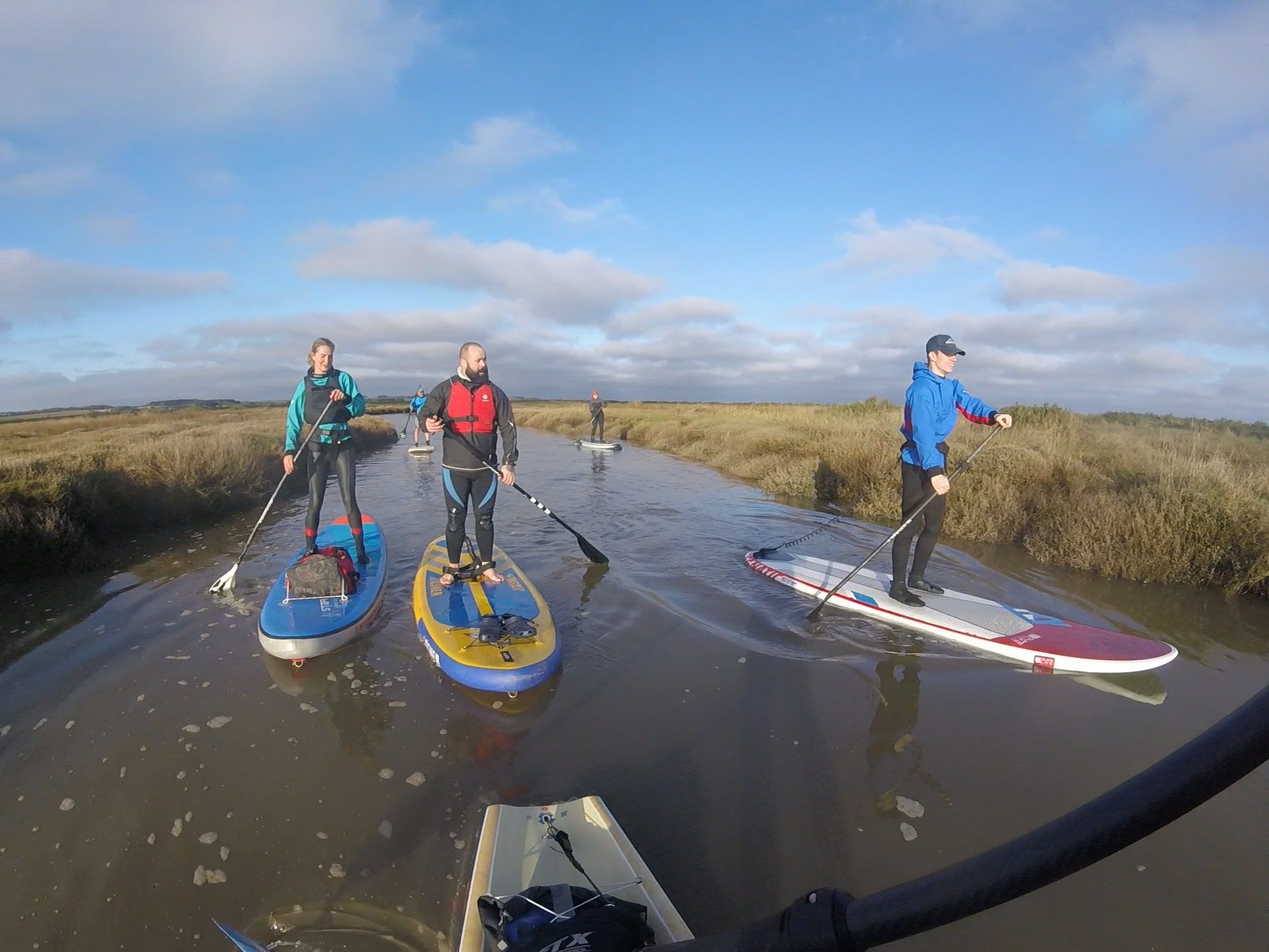 Group Paddle boarding Norfolk