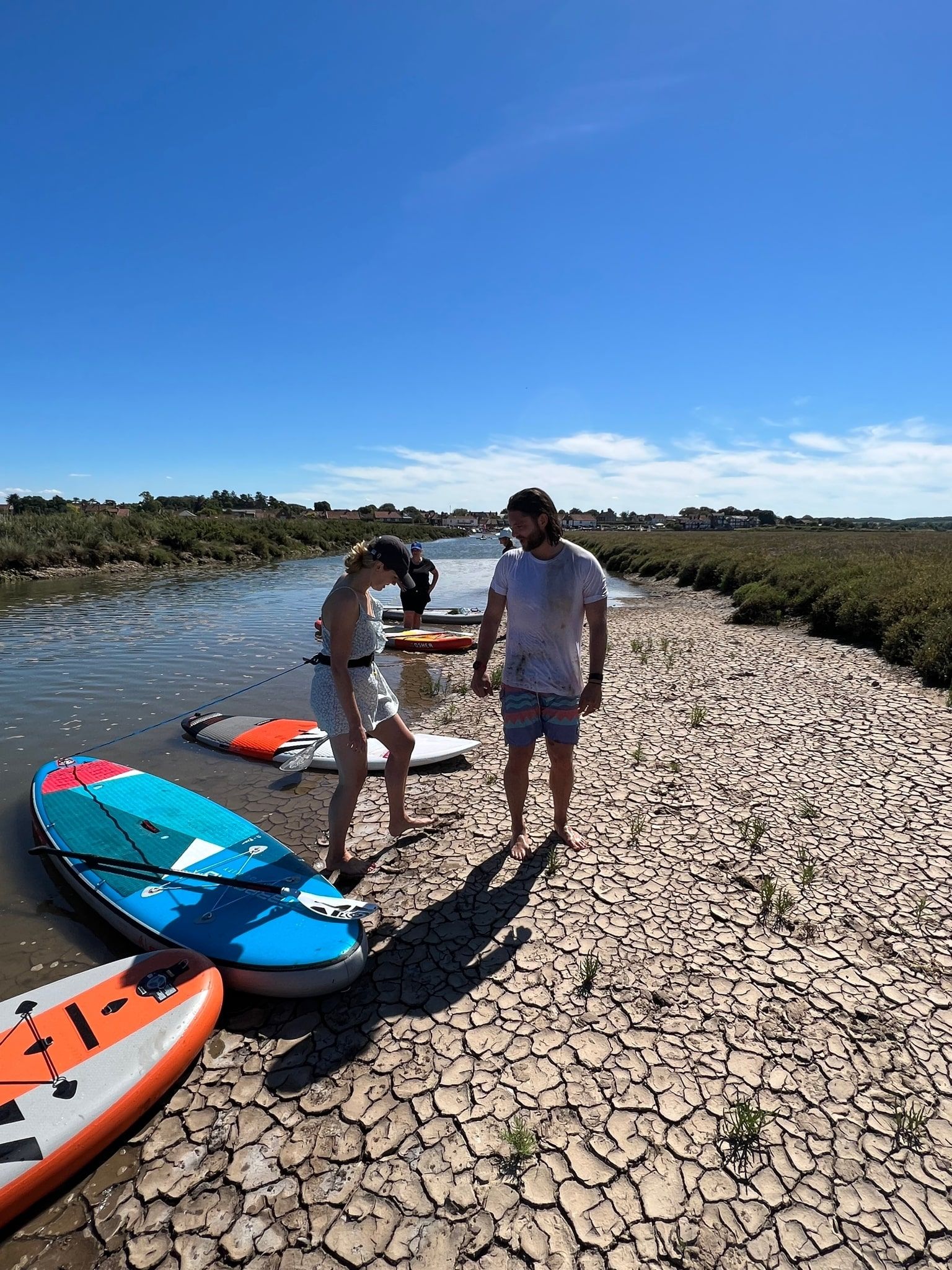 creek paddle boarding