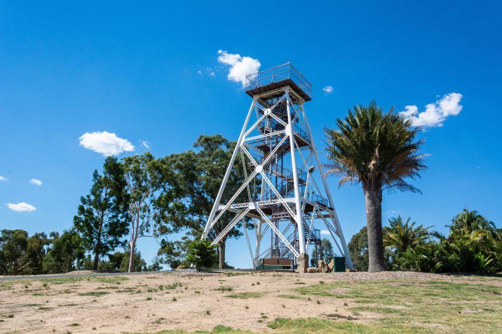 Metal Observation Tower on a Hilltop — DAB Services in Bendigo, QLD