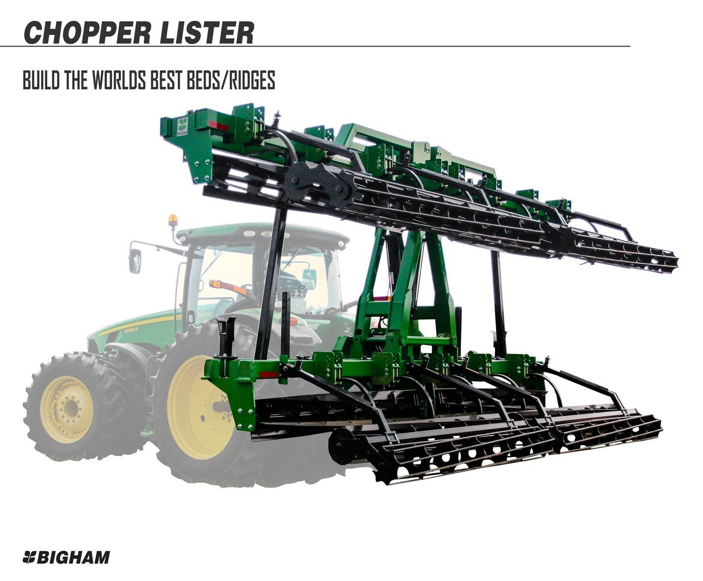 A tractor with a striptill attached to it