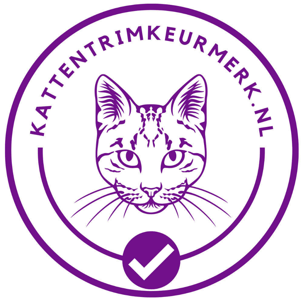 Kattentrimsalon Praktijk voor KattenWelzijn is gecertificeerd door het kattentrimkeurmerk.