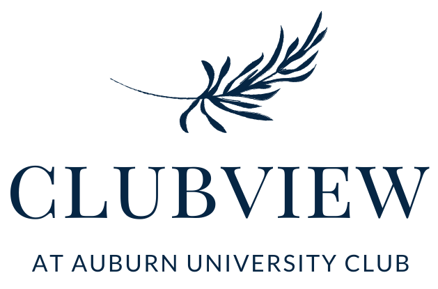 The logo for clubview at auburn university club