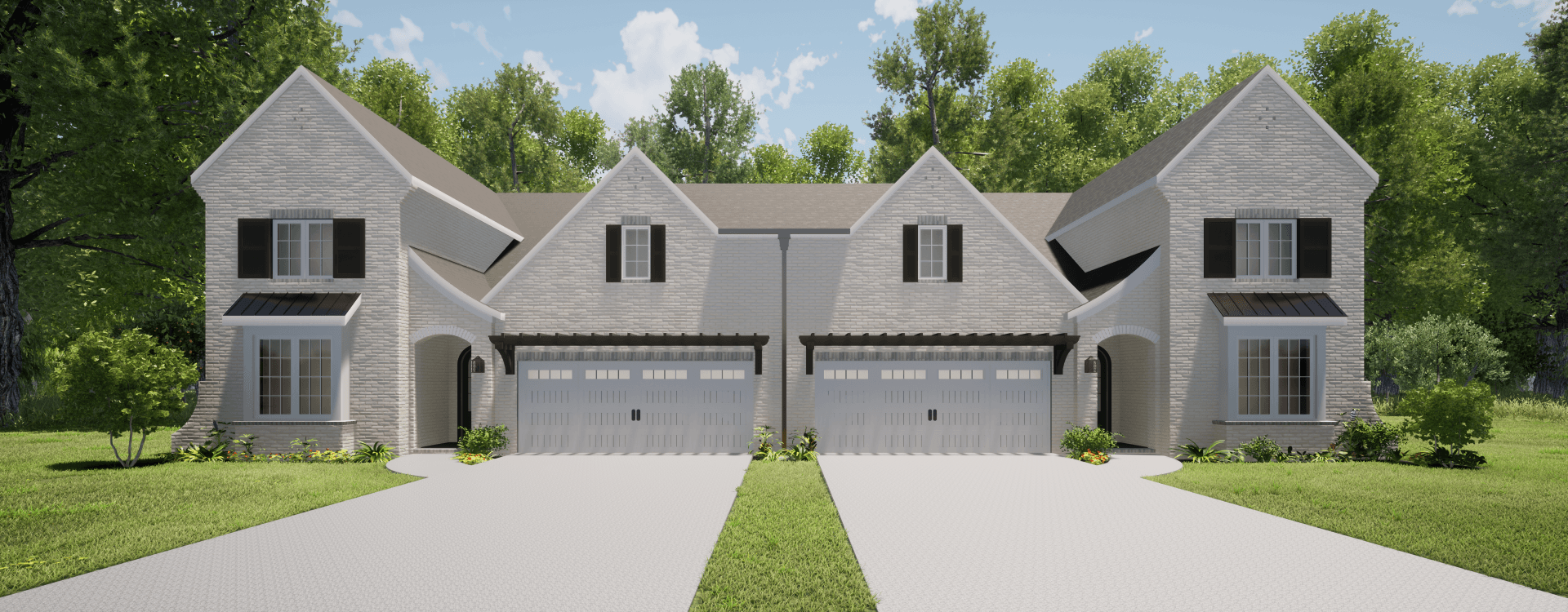 Rendering A for New Twin Homes in Clubview