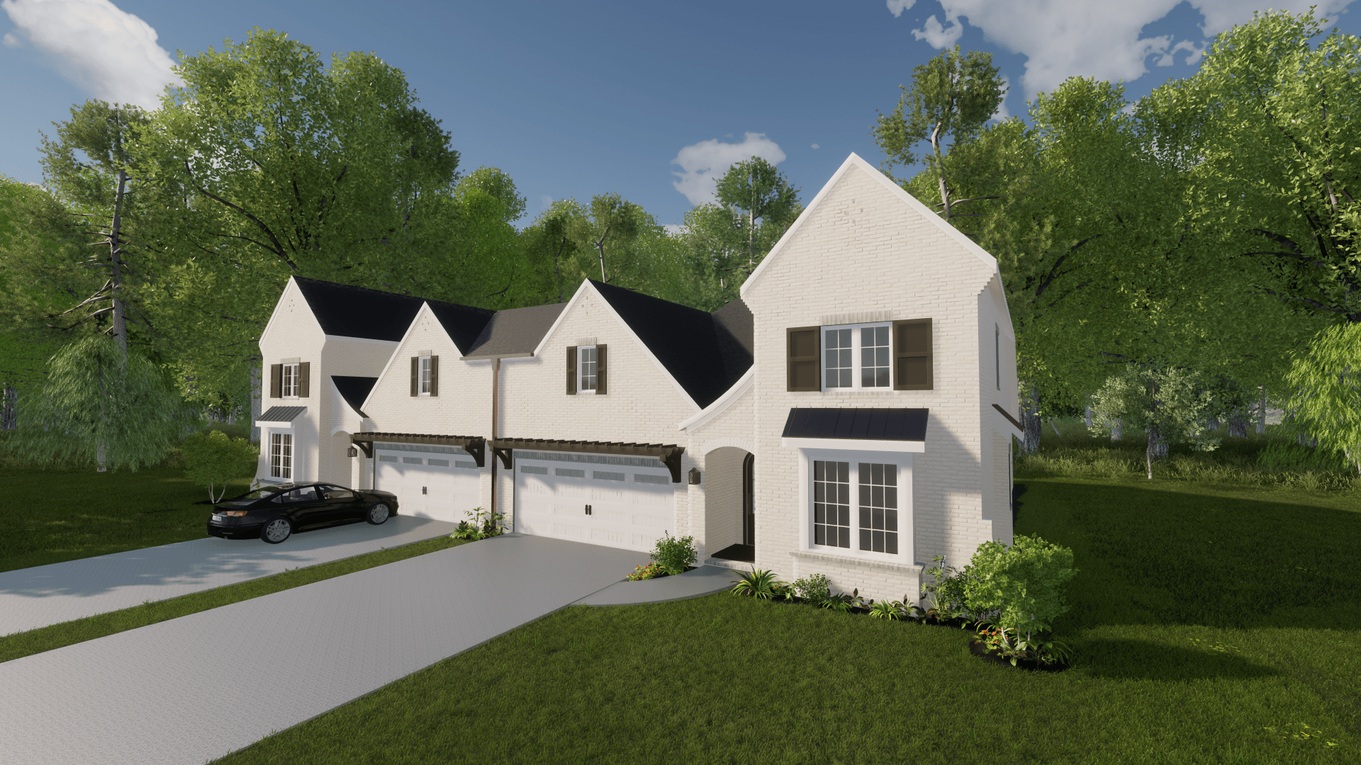 Rendering B for New Twin Homes in Clubview