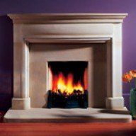 Ian Knapper natural stone fireplace
