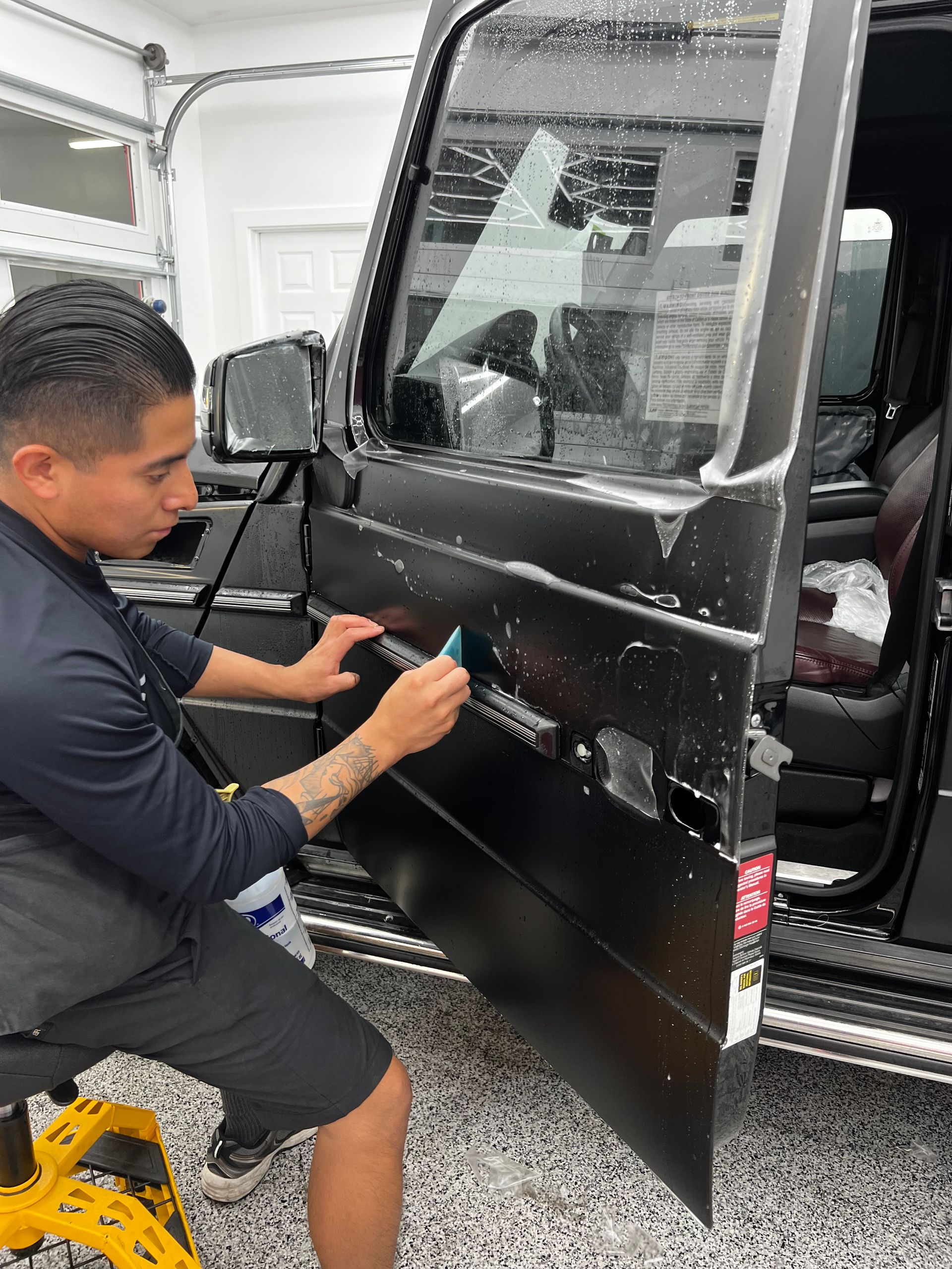 window tint application by certified specialist