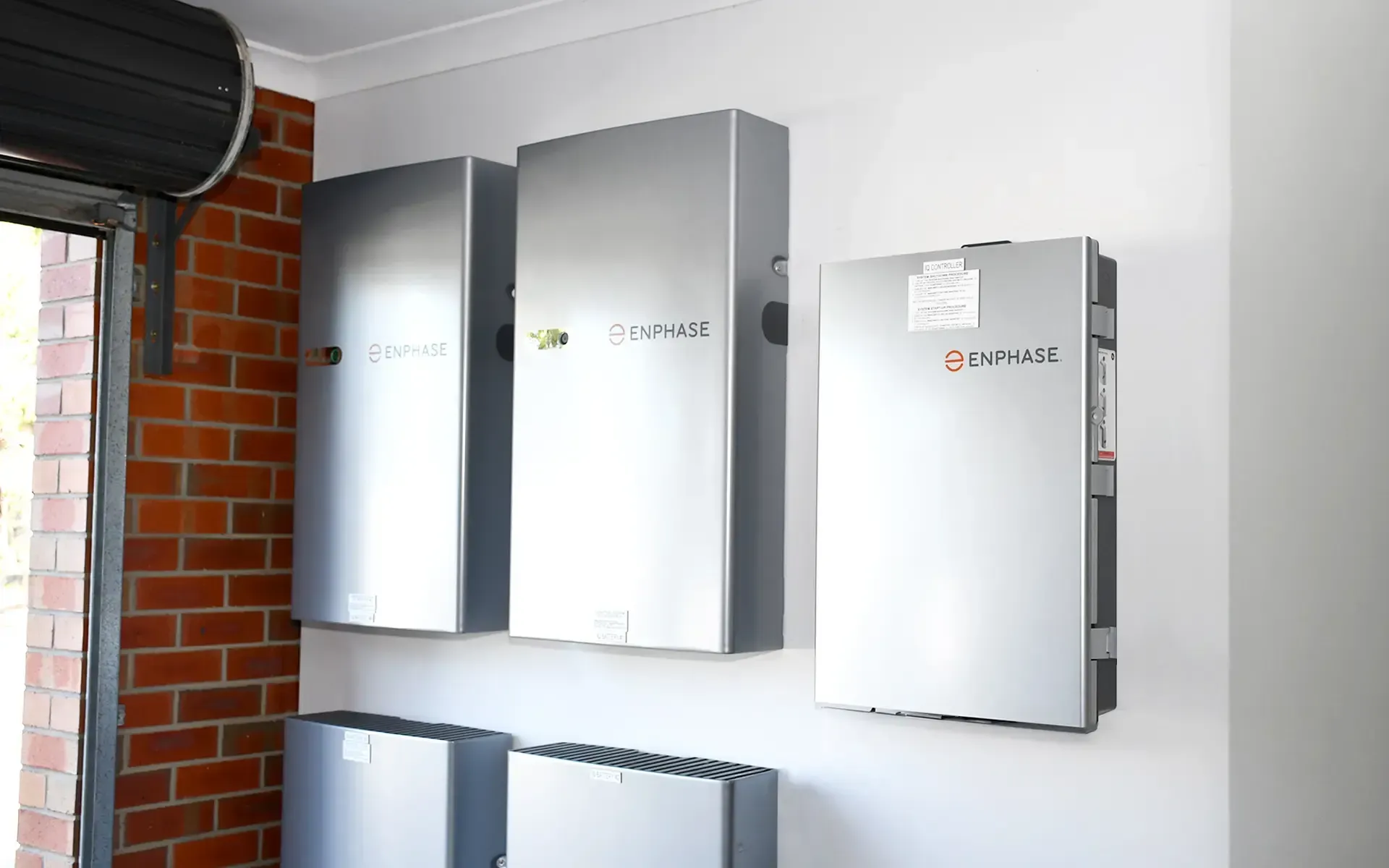 Enphase solar system with Tindo panels, IQ8 microinverters, 20kWh battery system and controller unit in Dereel Victoria