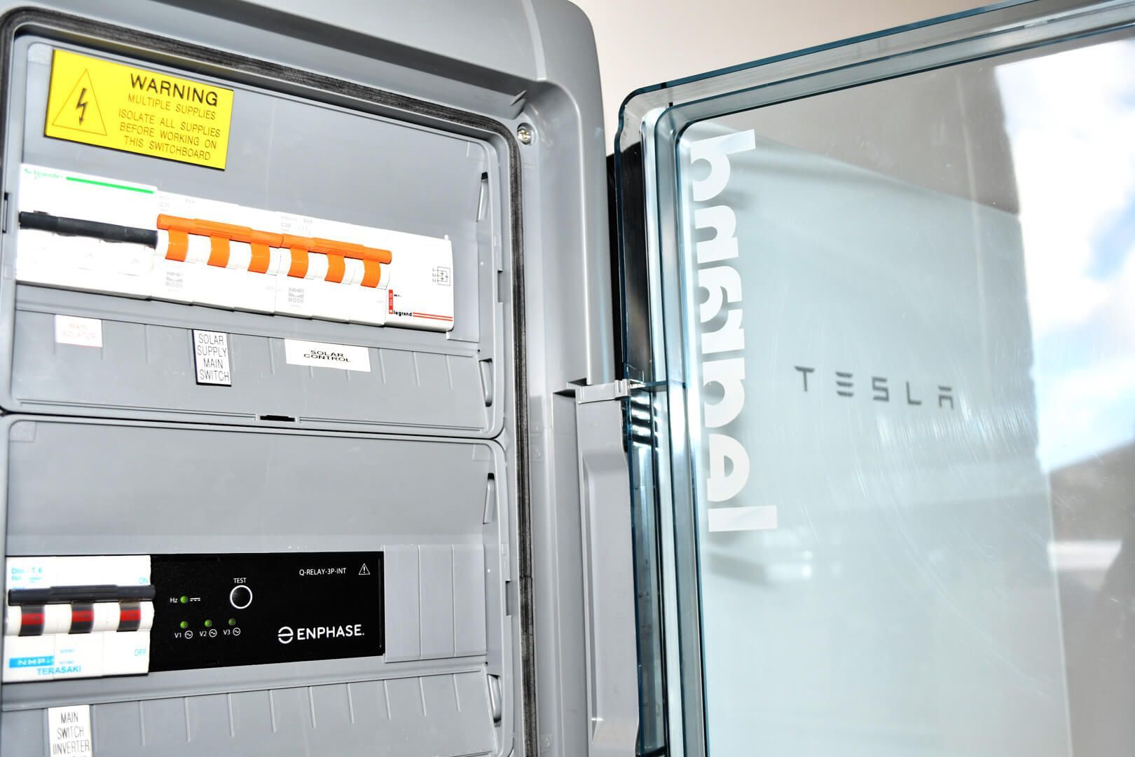 Tesla household battery and upgraded switch box