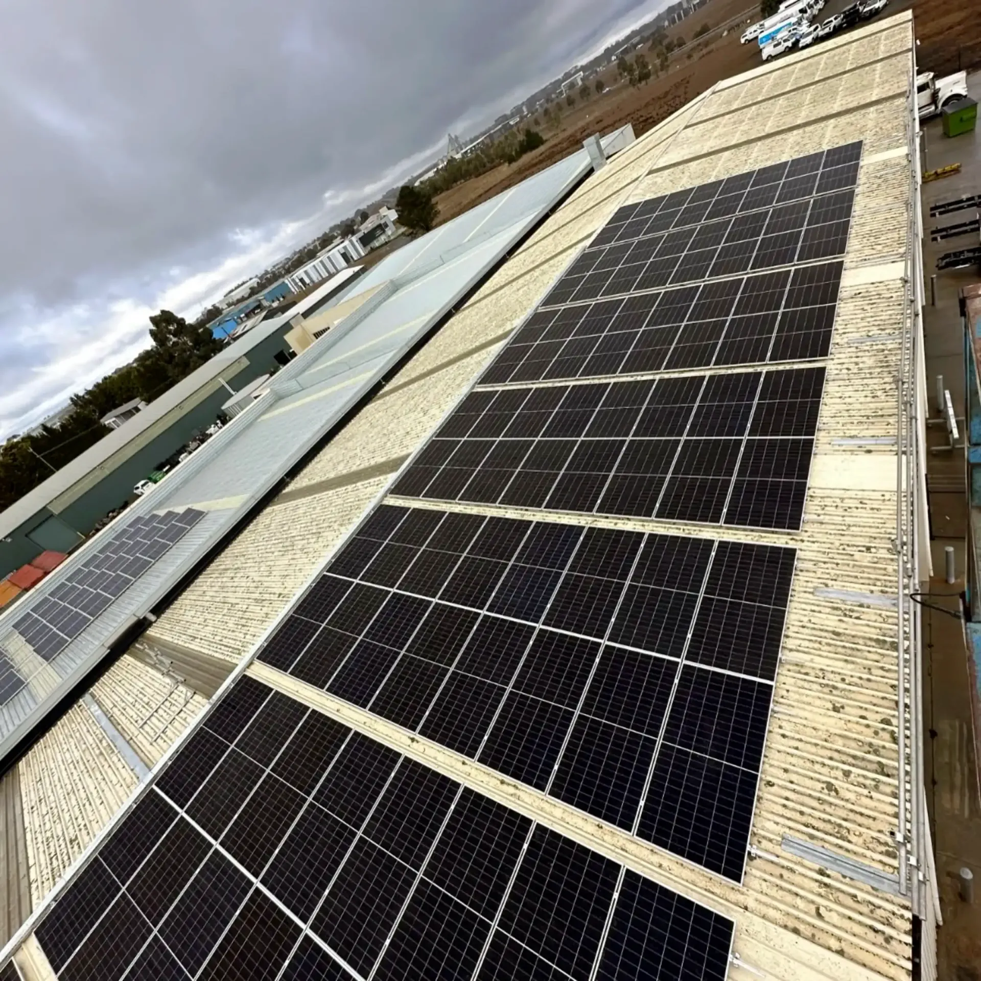 Large industrial solar PV installation in Ballarat