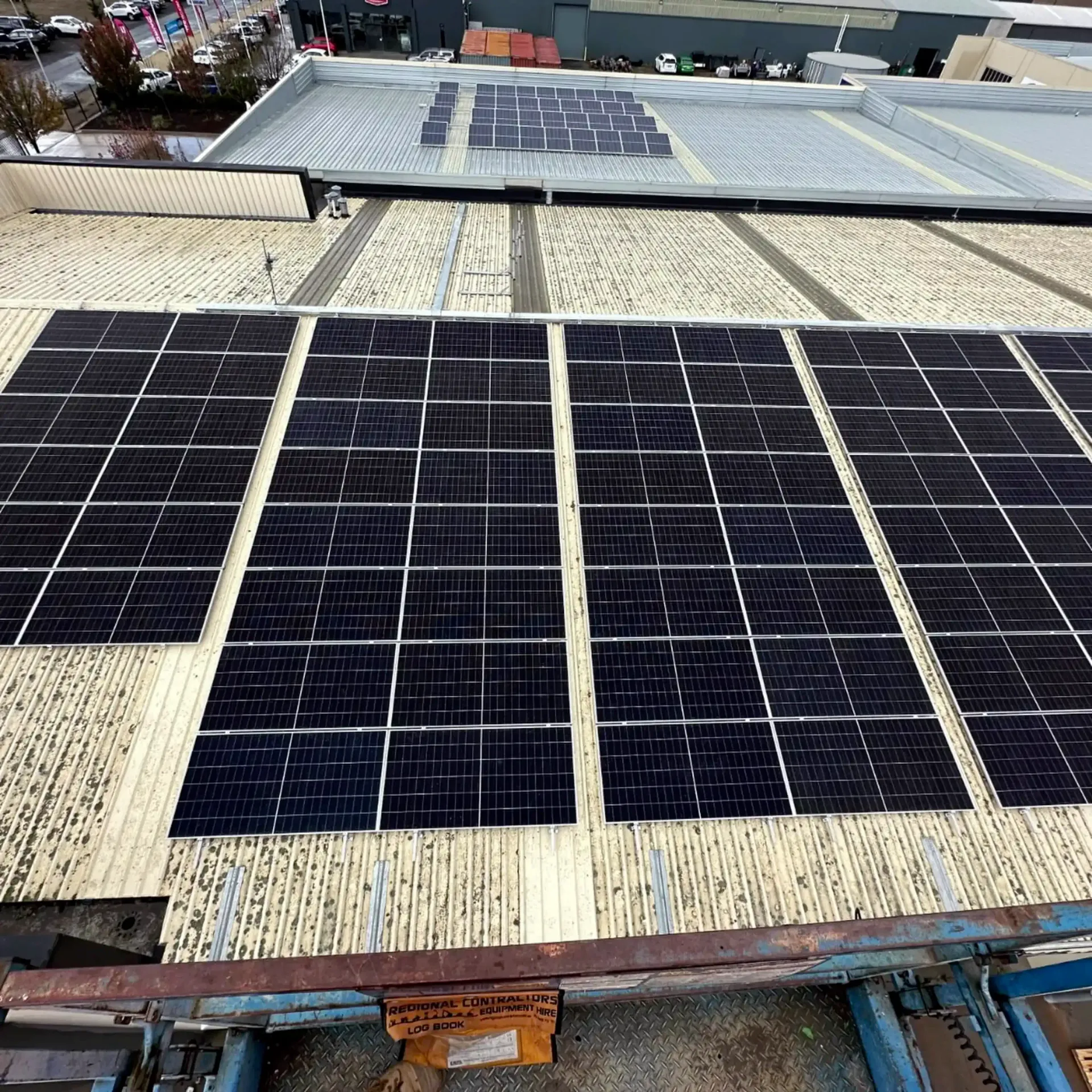 Large industrial solar PV installation in Ballarat