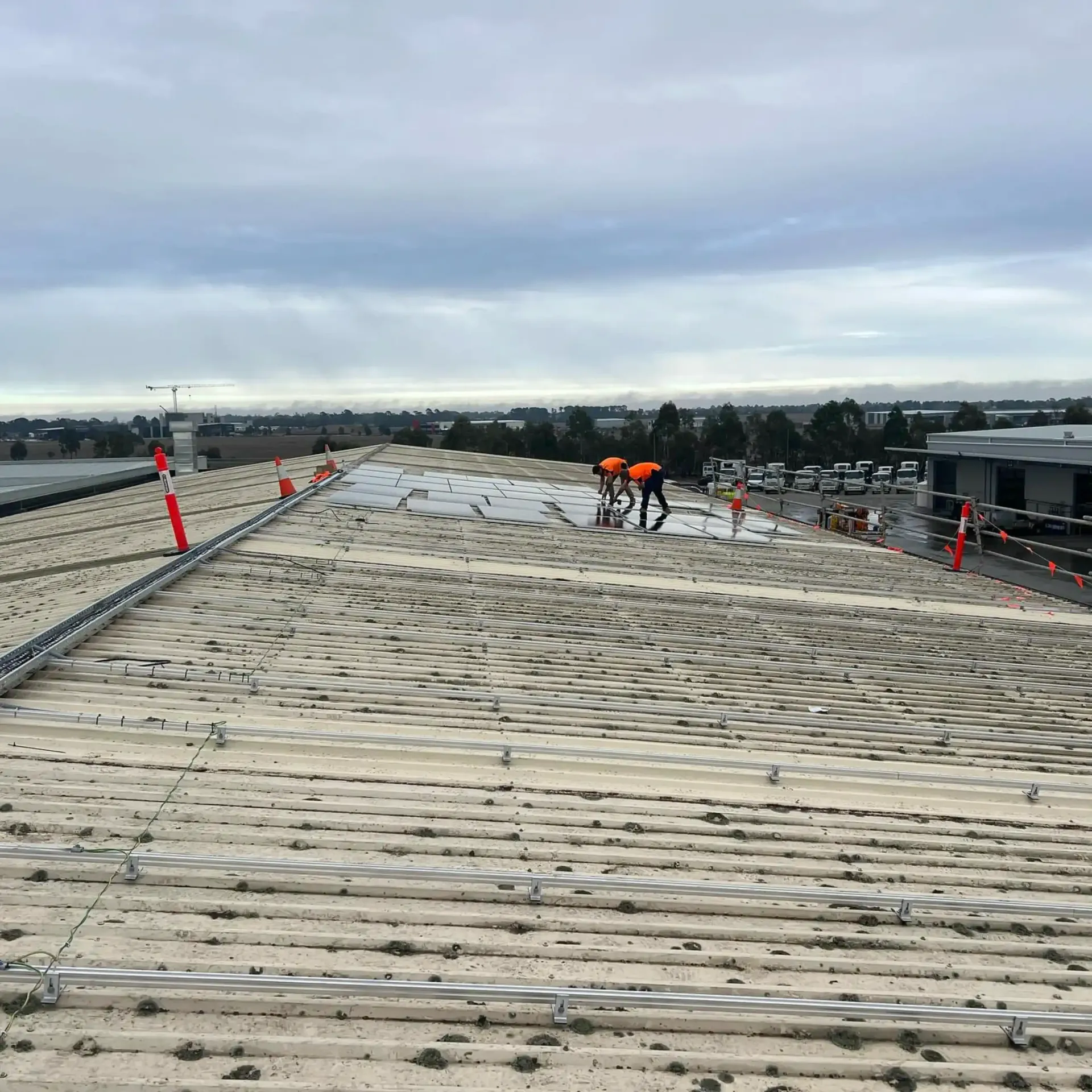 Large industrial solar PV installation in Ballarat