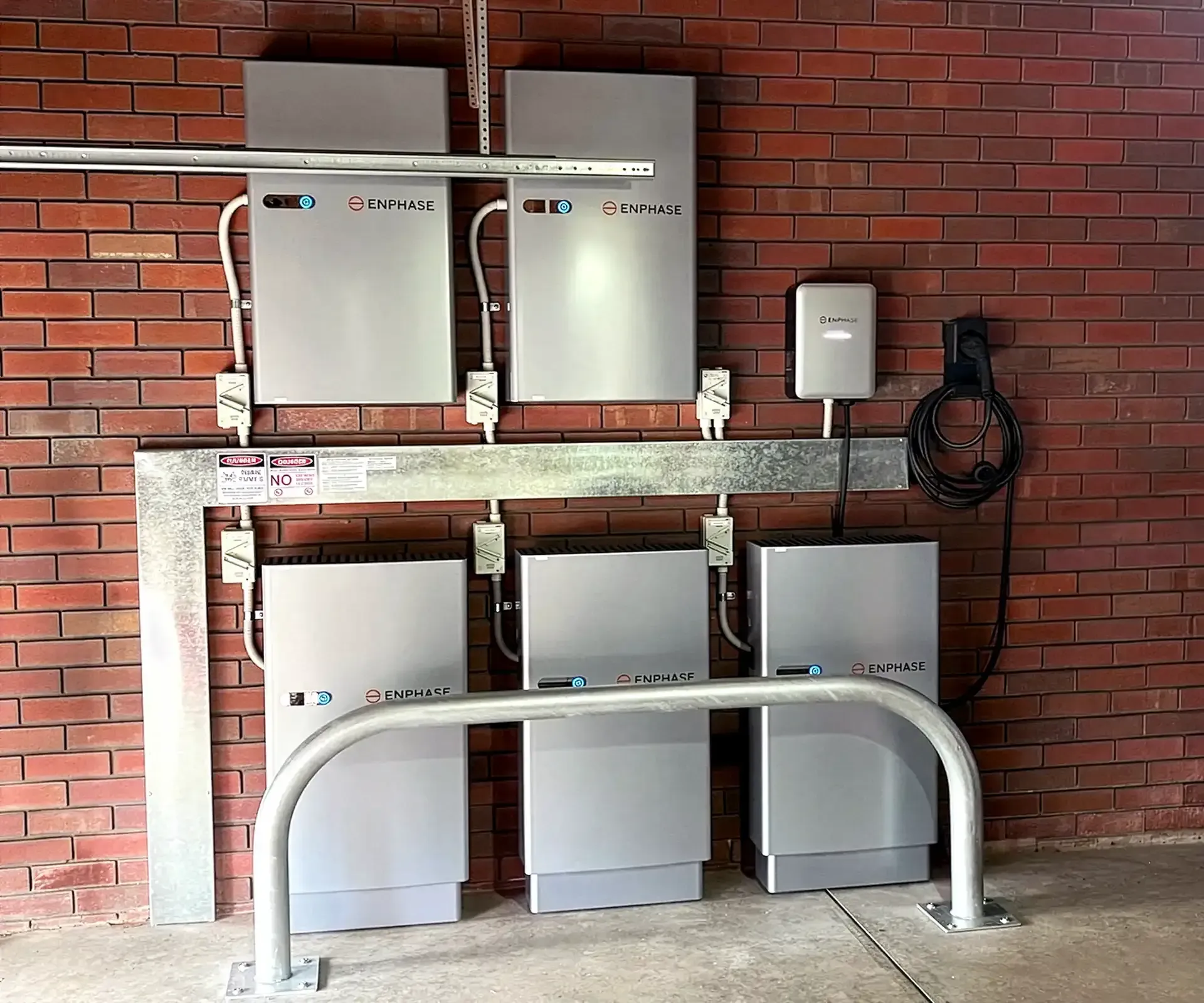 Home EV car charger and enphase battery installation in Ballarat