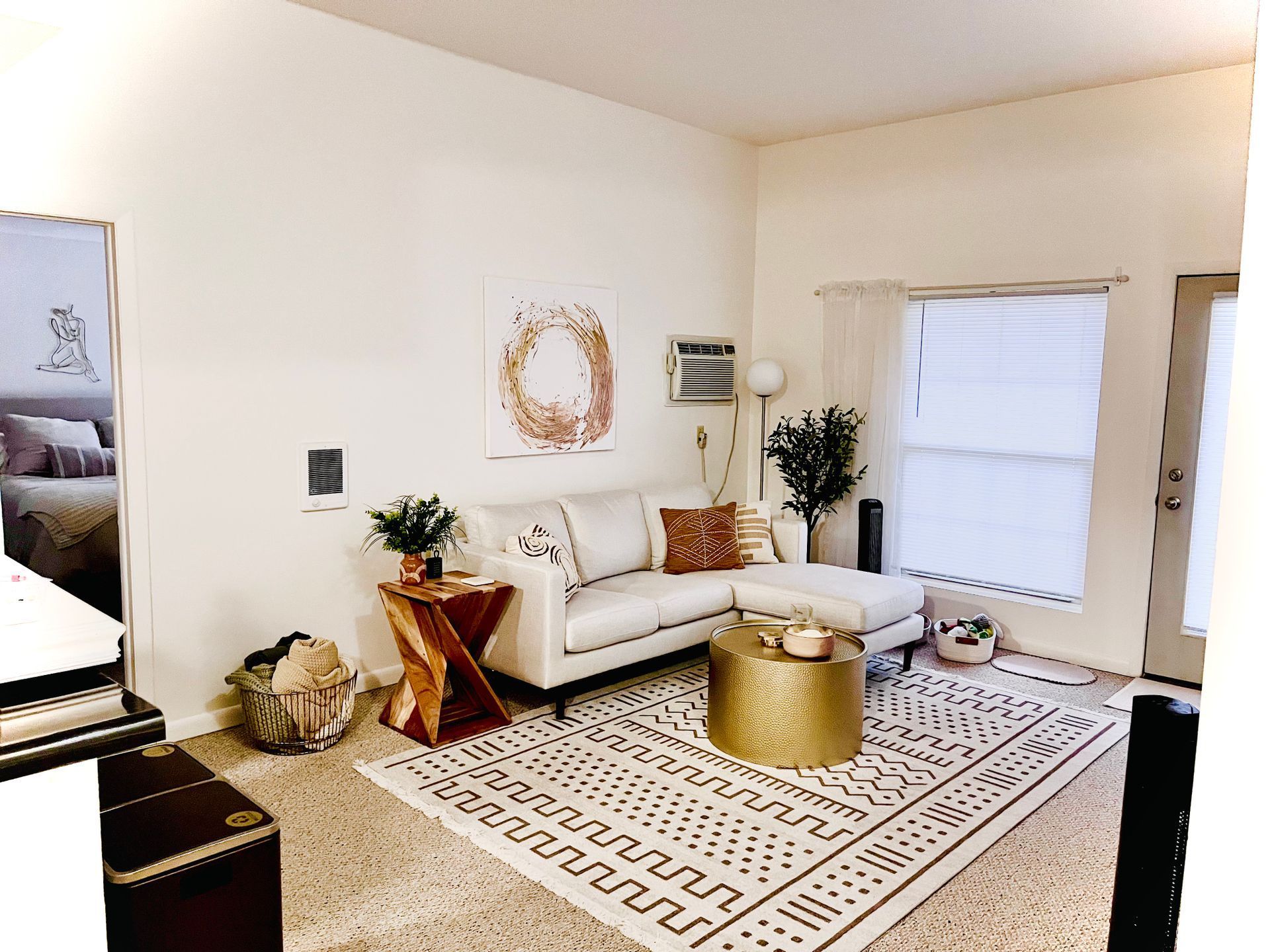 couch with coffee table
