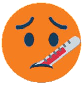 thermometer in its mouth