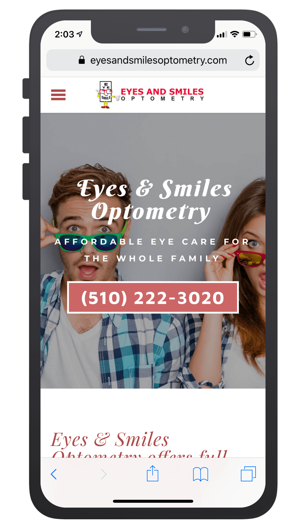 Eyes and Smile Optometry Mobile